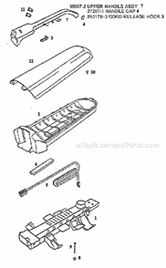 Page C Diagram and Parts List for 7880AT  Eureka Upright Vacuum