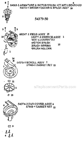 Page D Diagram and Parts List for 7880AT  Eureka Upright Vacuum
