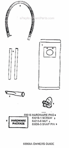 Page E Diagram and Parts List for 7880AT  Eureka Upright Vacuum
