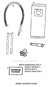 Page F Diagram and Parts List for 7890ATV  Eureka Upright Vacuum