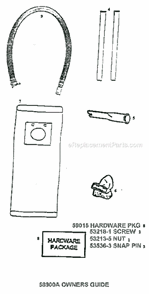 Page D Diagram and Parts List for 7890BTX  Eureka Upright Vacuum
