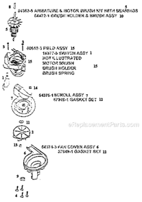 Page B Diagram and Parts List for 7890BT  Eureka Upright Vacuum