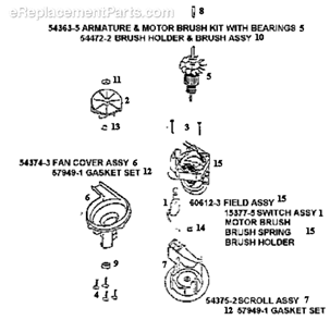 Page B Diagram and Parts List for 7890DT  Eureka Upright Vacuum