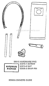 Page A Diagram and Parts List for 7891ATH  Eureka Upright Vacuum