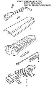 Page D Diagram and Parts List for 7891ATH  Eureka Upright Vacuum