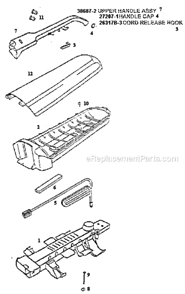 Page C Diagram and Parts List for 7891AT  Eureka Upright Vacuum