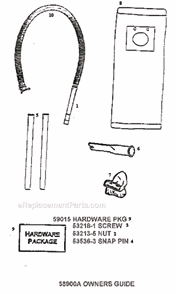 Page F Diagram and Parts List for 7891AT  Eureka Upright Vacuum