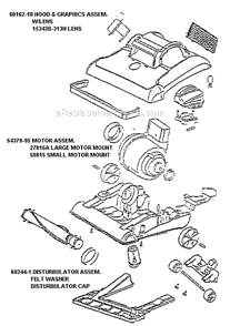 Page B Diagram and Parts List for 7891BTX  Eureka Upright Vacuum