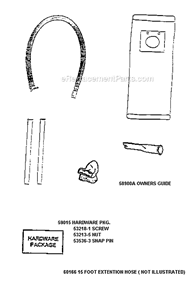 Page A Diagram and Parts List for 7891BT  Eureka Upright Vacuum
