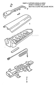 Page D Diagram and Parts List for 7892AT  Eureka Upright Vacuum