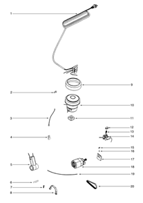 Part Location Diagram of 61187 Frigidaire Clamp - Motor