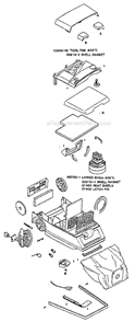 Part Location Diagram of E-37402 Eureka Exhaust Filter