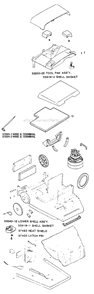 Part Location Diagram of 26442B-8 Eureka Button, Cord Reel