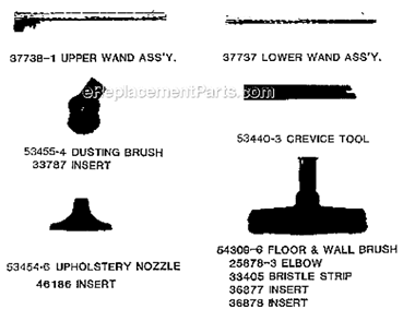 Page A Diagram and Parts List for 8281D  Eureka Canister Vacuum