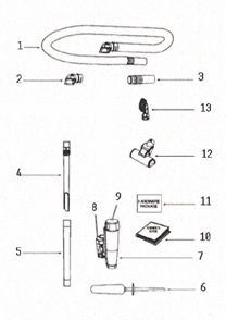Page A Diagram and Parts List for 8802AVZ-1  Eureka Upright Vacuum