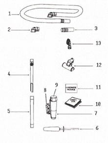 Part Location Diagram of 77562-489N Eureka Air Inlet - Duster