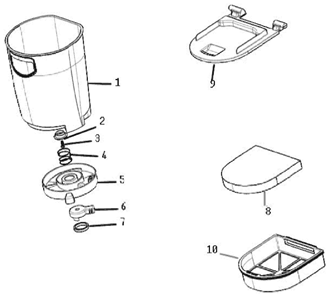 Part Location Diagram of E-78434 Eureka Filter Assembly