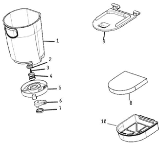 Page B Diagram and Parts List for 8803AVZ-1  Eureka Upright Vacuum