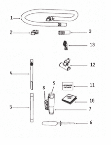 Page A Diagram and Parts List for 8803AVZ  Eureka Upright Vacuum
