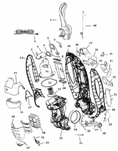 Part Location Diagram of 77821-469P Eureka Cover - Inner Filter