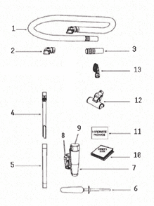 Page A Diagram and Parts List for 8806AVZ-1  Eureka Upright Vacuum