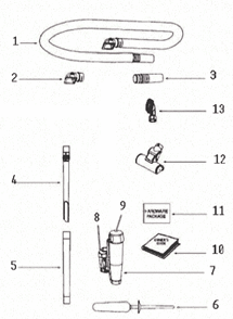 Page A Diagram and Parts List for 8806AVZ  Eureka Upright Vacuum