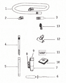 Page A Diagram and Parts List for 8806BVZ-1  Eureka Upright Vacuum