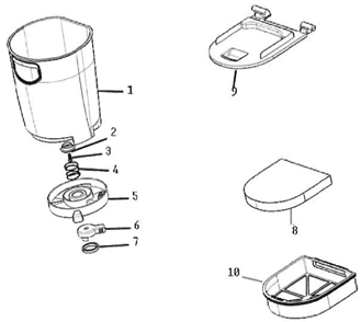 Page B Diagram and Parts List for 8806BVZ-1  Eureka Upright Vacuum