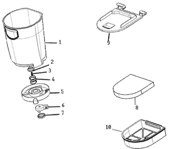 Part Location Diagram of 77580-545N Eureka Elevator - Cup