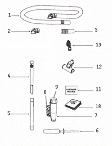 Page A Diagram and Parts List for 8807AVZ  Eureka Upright Vacuum