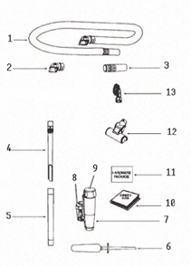 Part Location Diagram of 79994-6 Eureka Turbo Nozzle Assembly
