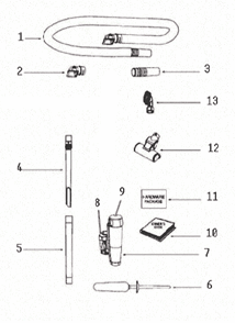 Page A Diagram and Parts List for 8851AVZ-1  Eureka Upright Vacuum
