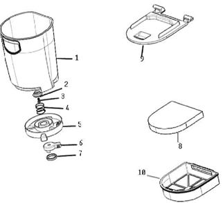 Page B Diagram and Parts List for 8851AVZ-1  Eureka Upright Vacuum