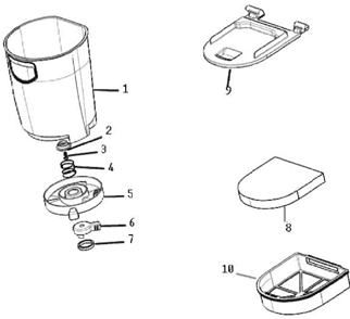Page B Diagram and Parts List for 8851AVZ-2  Eureka Upright Vacuum