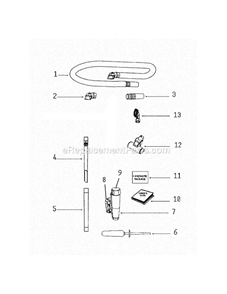 Page A Diagram and Parts List for 8851AVZ  Eureka Upright Vacuum