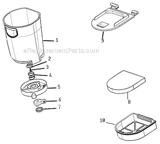 Page B Diagram and Parts List for 8851AVZ  Eureka Upright Vacuum