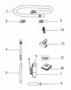 Page A Diagram and Parts List for 8852BVZ-1  Eureka Upright Vacuum