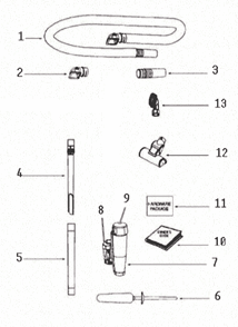 Page A Diagram and Parts List for 8852BVZ  Eureka Upright Vacuum