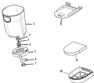 Page B Diagram and Parts List for 8852BVZ  Eureka Upright Vacuum