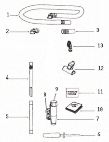 Page A Diagram and Parts List for 8852DVZ  Eureka Upright Vacuum