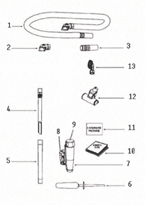 Page A Diagram and Parts List for 8853AVZ-2  Eureka Upright Vacuum