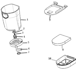 Page B Diagram and Parts List for 8853AVZ  Eureka Upright Vacuum