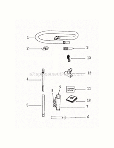 Page A Diagram and Parts List for 8863AVZ  Eureka Upright Vacuum