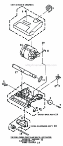 Page D Diagram and Parts List for 9002A  Eureka Upright Vacuum