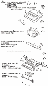 Part Location Diagram of E-54377 Eureka Package - Spring