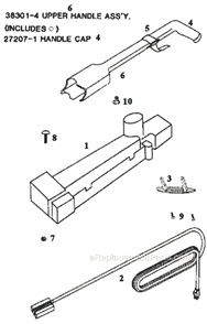 Page D Diagram and Parts List for 9202AT  Eureka Upright Vacuum