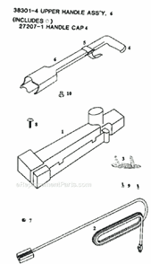 Page D Diagram and Parts List for 9202BT  Eureka Upright Vacuum