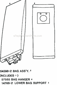 Page E Diagram and Parts List for 9202BT  Eureka Upright Vacuum