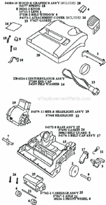 Part Location Diagram of 54384-15 Eureka Hood Conversion Kit