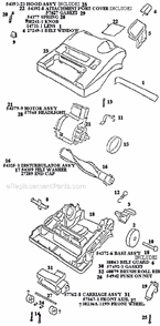 Part Location Diagram of 27249-1 Eureka Window Belt